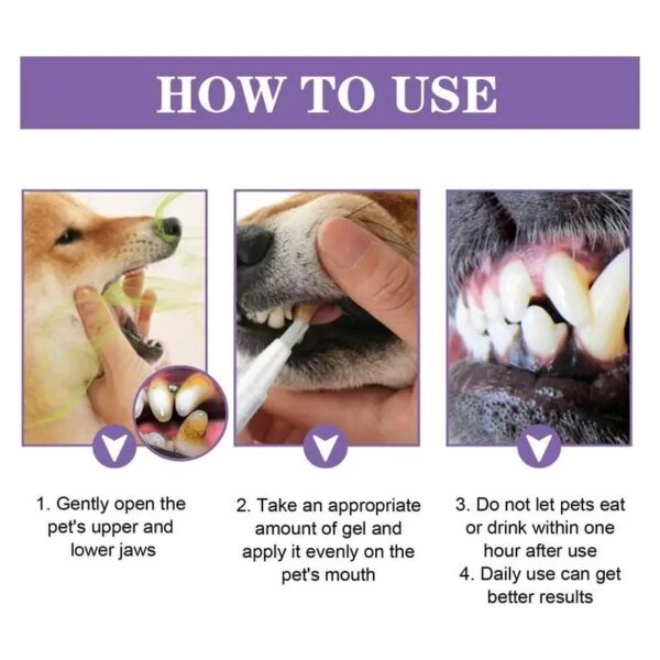 Dog Teeth Cleaning Gel Dog Teeth Cleaning Clean Teeth Gel Pet Teeth Care - Image 4