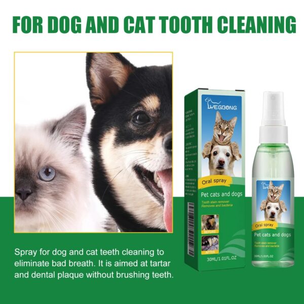 Pet Mint Fresh Breath Spray Cat and Dog Oral Cleansing Deodorant Removal Odor Care Spray - Image 6