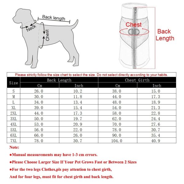 Big Dog Jacket For Small Medium Large Dogs Cats - Image 7