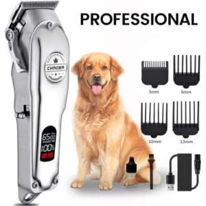 Professional Dog Hair Clipper All Metal Rechargeable