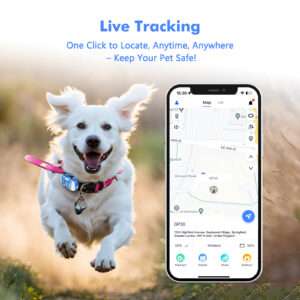 ‌4G Dog Cat GPS Tracker for Pets,Waterproof Smart Locator with App