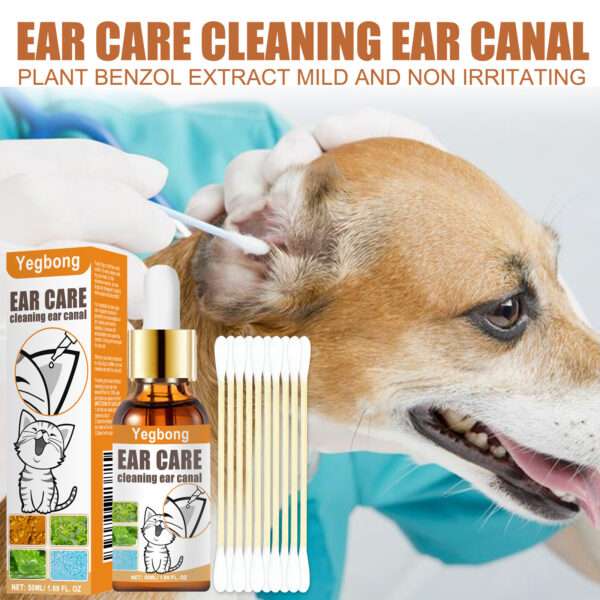 50ml Pet Ear Mite Deodorant Ear Cleaner Ear Wash Infection - Image 4