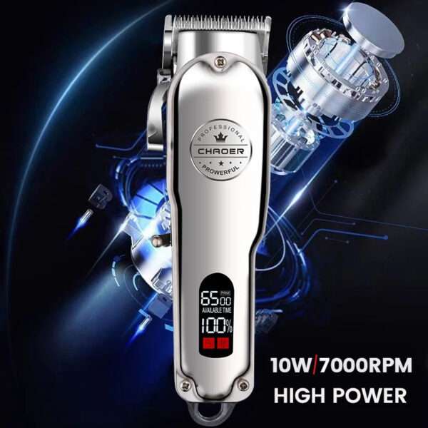 Professional Dog Hair Clipper All Metal Rechargeable - Image 4