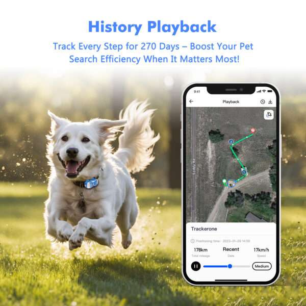 ‌4G Dog Cat GPS Tracker for Pets,Waterproof Smart Locator with App - Image 5