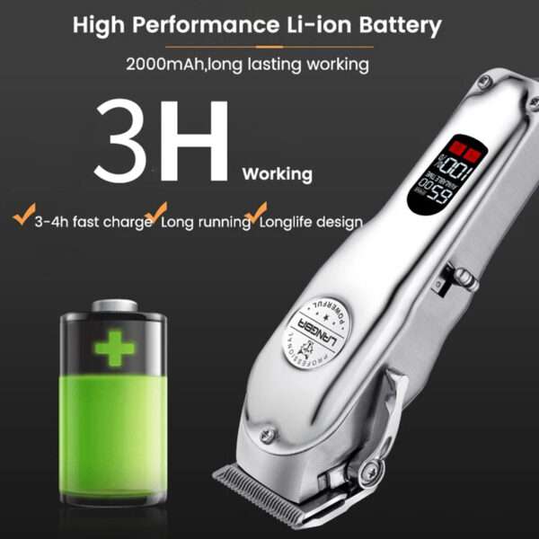 Professional Dog Hair Clipper All Metal Rechargeable - Image 6