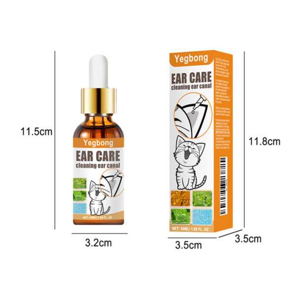 50ml Pet Ear Mite Deodorant Ear Cleaner Ear Wash Infection - Image 7
